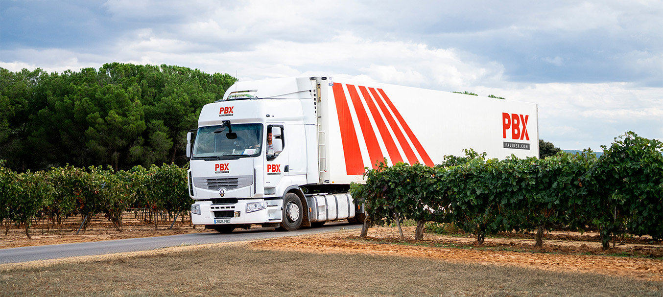 Transporte Paletizado de Vino